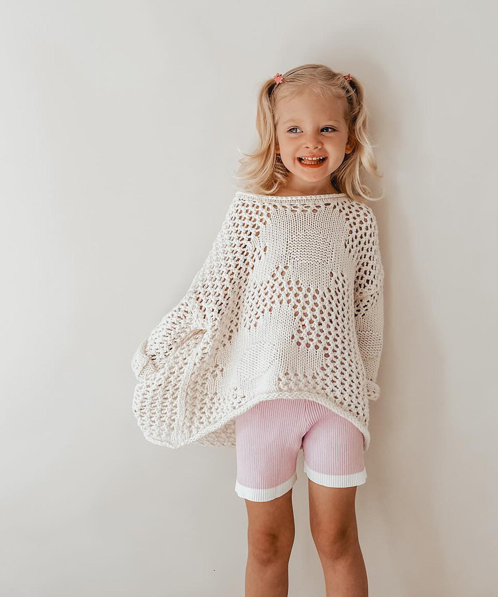 Lilac Knit Shorts