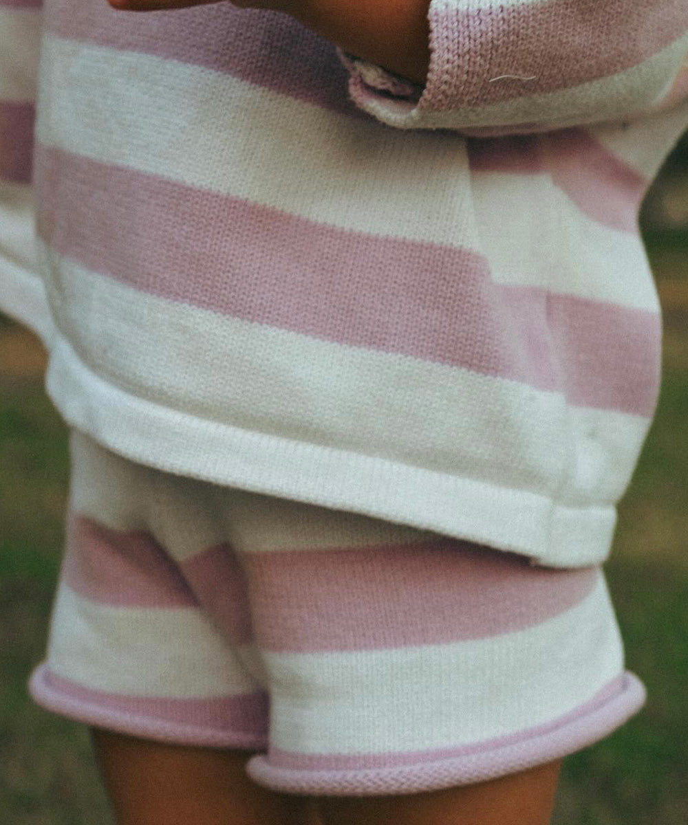 Lilac Stripe Knit Set
