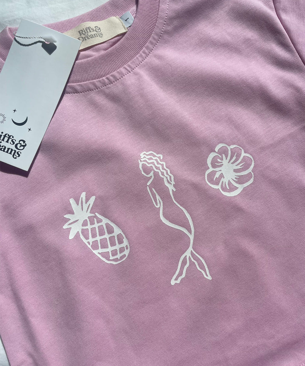 Mermaid Graphic Tee Orchid