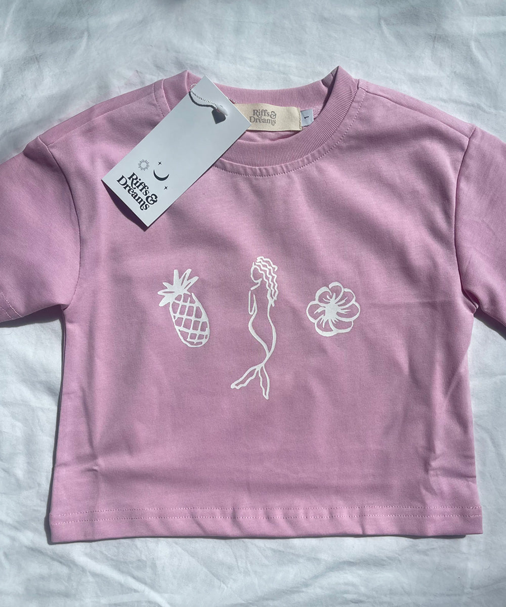 Mermaid Graphic Tee Orchid