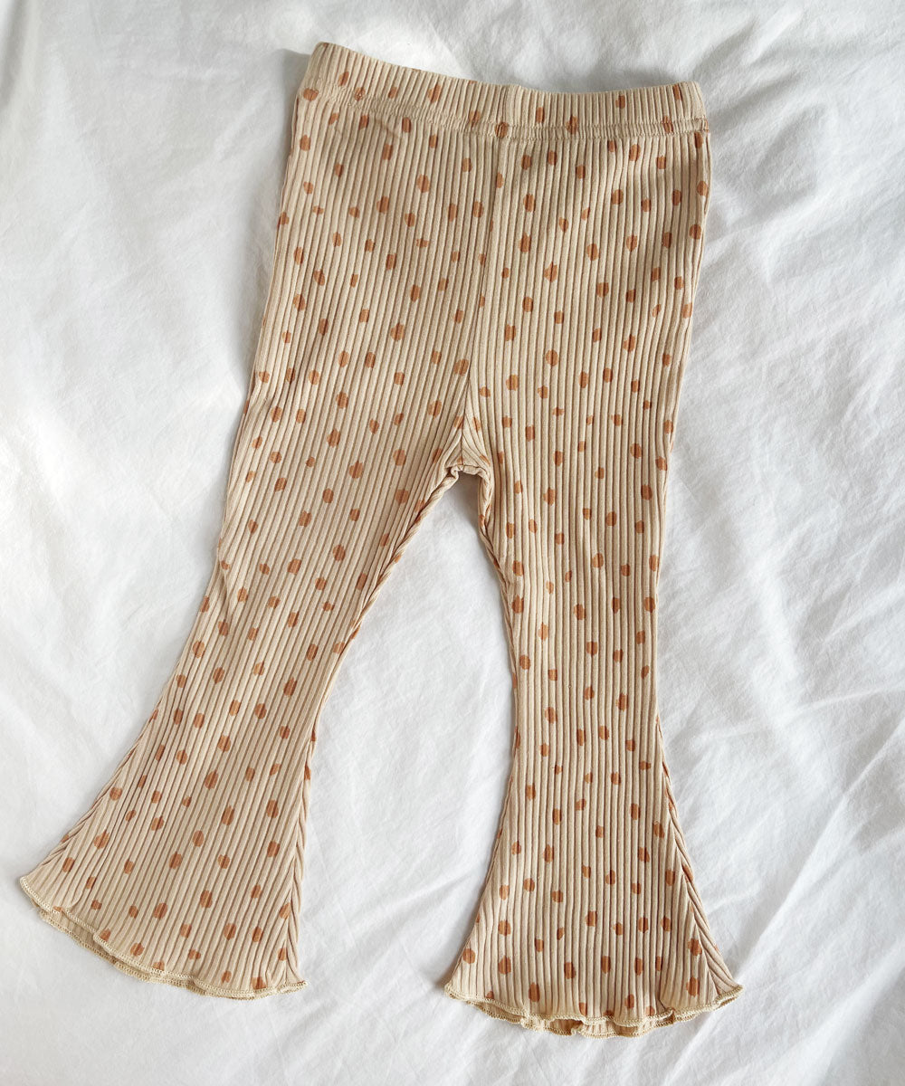 Flare Pants - Honey Caramel Leppard