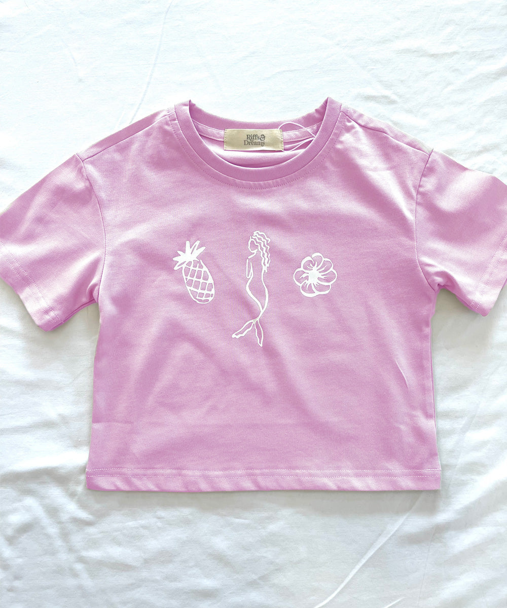 Mermaid Graphic Tee Orchid