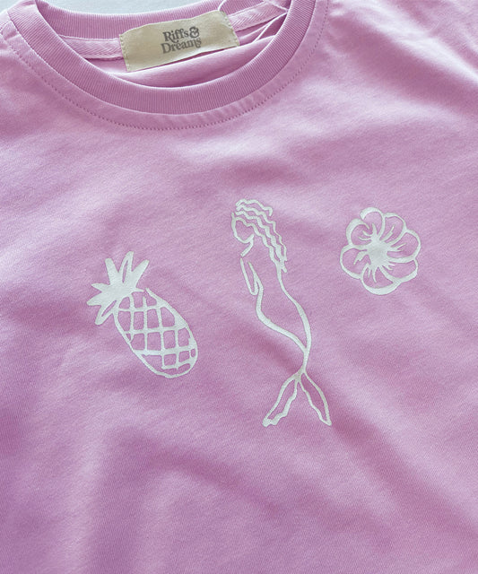 Mermaid Graphic Tee Orchid